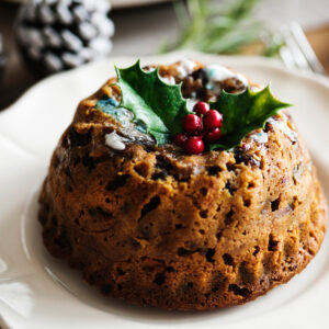 Spiced Spelt Christmas Pudding